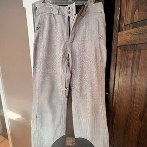 Columbia Black and White Plaid Snow Pants